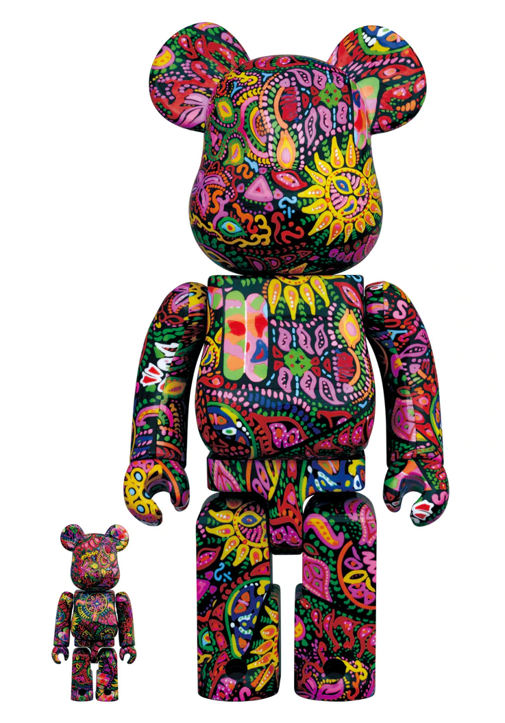 Medicom Toy BE@RBRICK - Psychedelic Paisley 100% & 400% Bearbrick