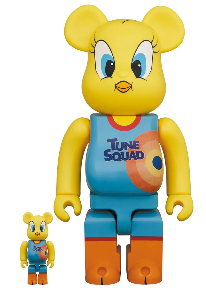 Medicom Toy BE@RBRICK Space Jam Tweety 100% & 400% Bearbrick