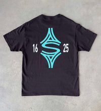 Load image into Gallery viewer, Saint Side 16th Anniversary T-shirt Black
