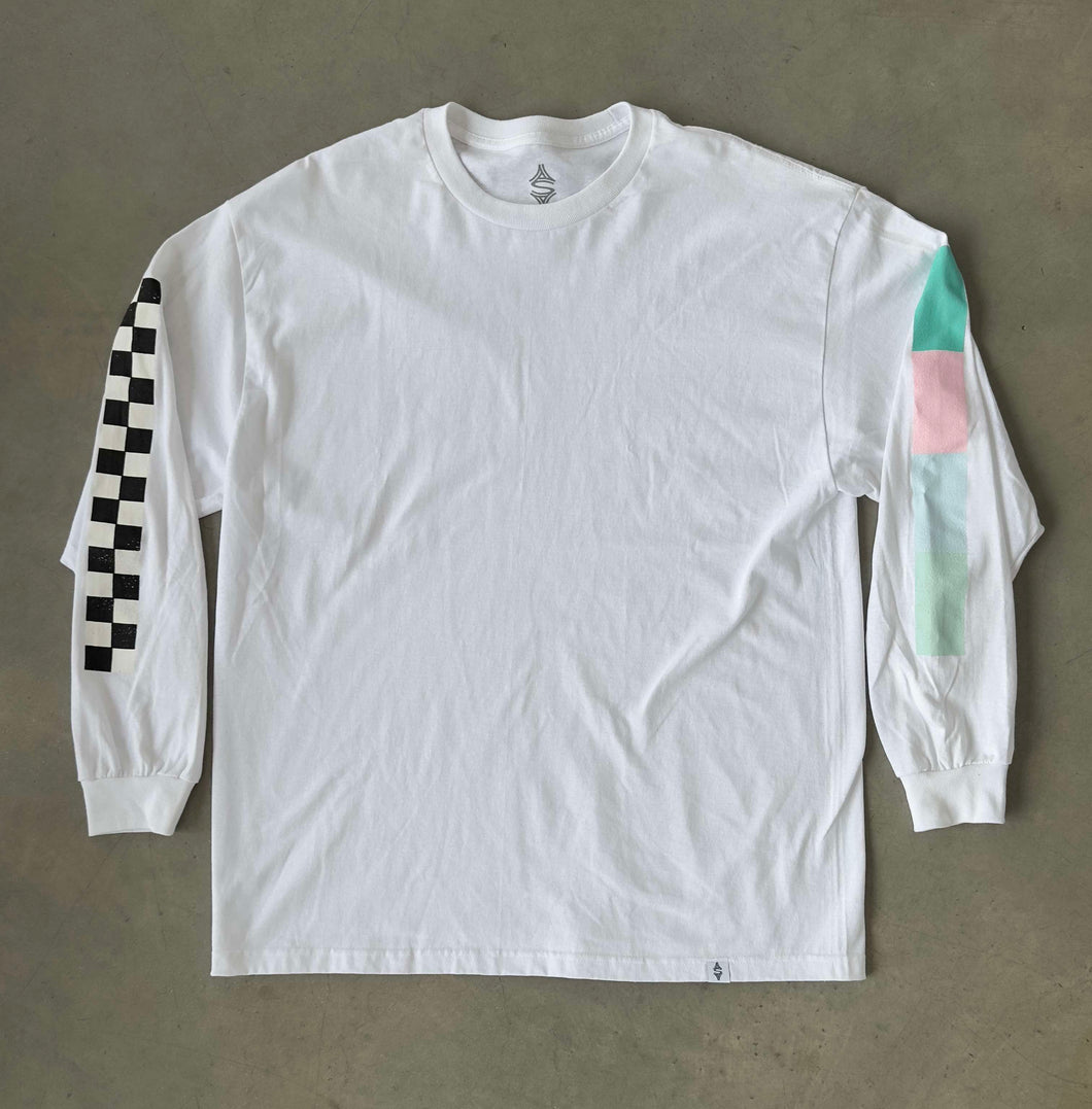 Saint Side Pit Crew Long Sleeve White