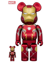 Load image into Gallery viewer, Medicom Toy BE@RBRICK - Iron Man Mark 45 100% &amp; 400%
