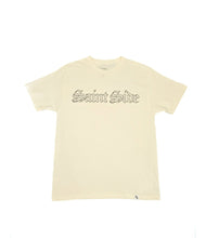 Load image into Gallery viewer, Saint Side - Hollow Old English T-Shirt Cream/Brown - SMALL ONLY
