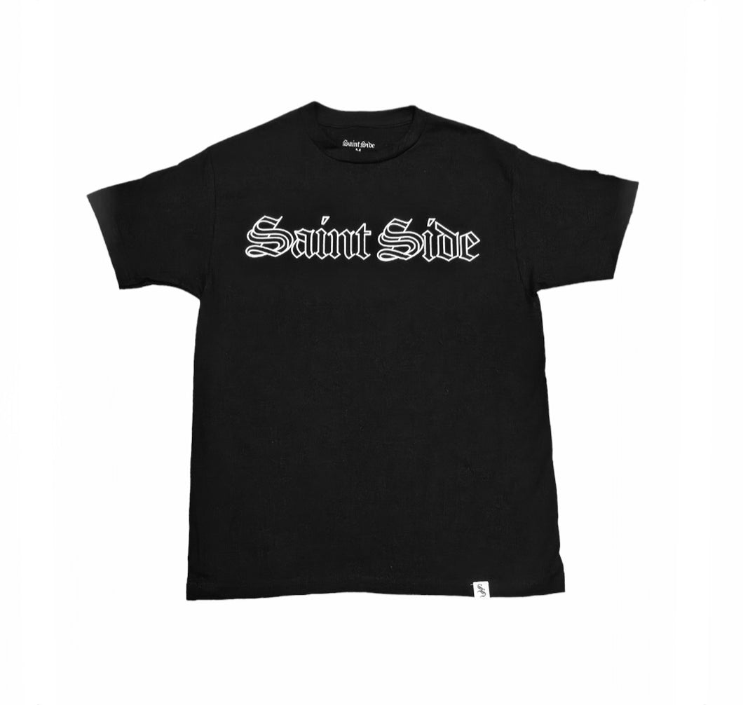 Saint Side - Hollow Old English T-Shirt Black