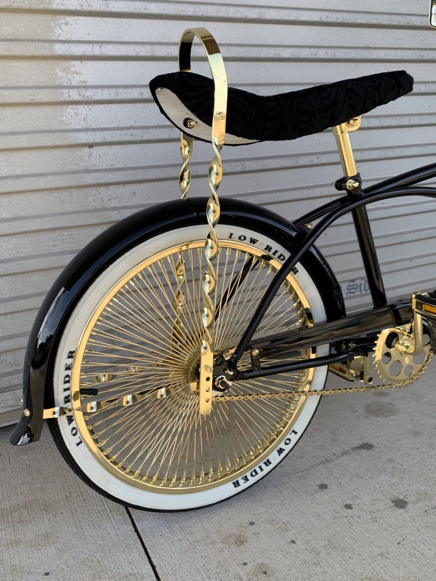 Black lowrider shops bike